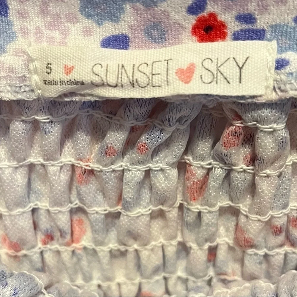 SUNSET Sky red/white/blue jumpsuit - Picture 4 of 6